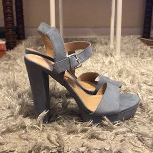 Grey-blue heels